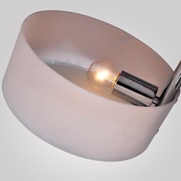 Moderne zeitgenössische Chrom Metall Kronleuchter Unterputz