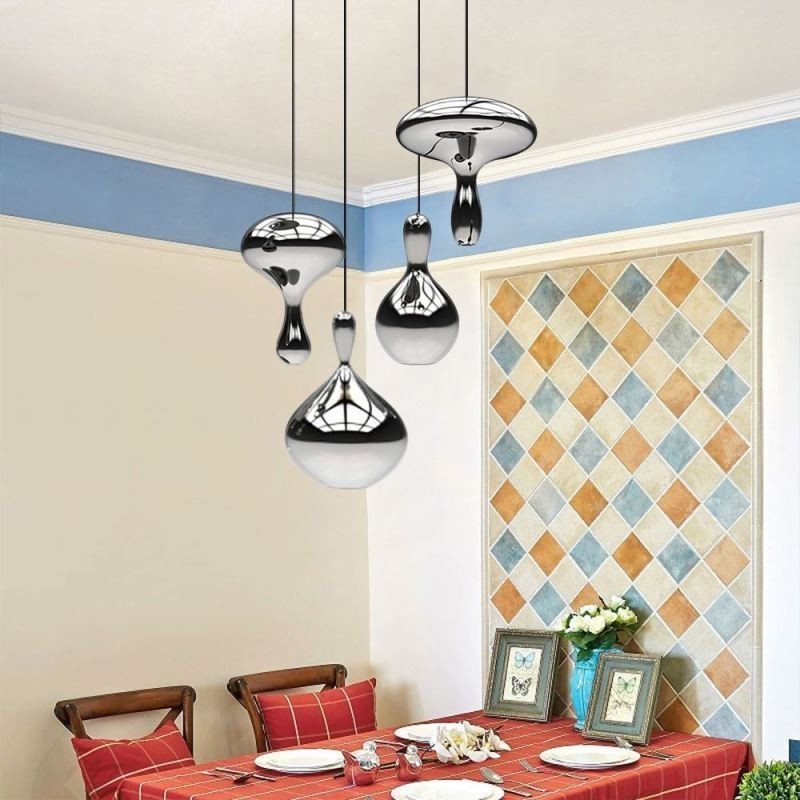 Kreative Pendelleuchte Moderne einfache galvanisierte Glas kleine Deckenleuchte