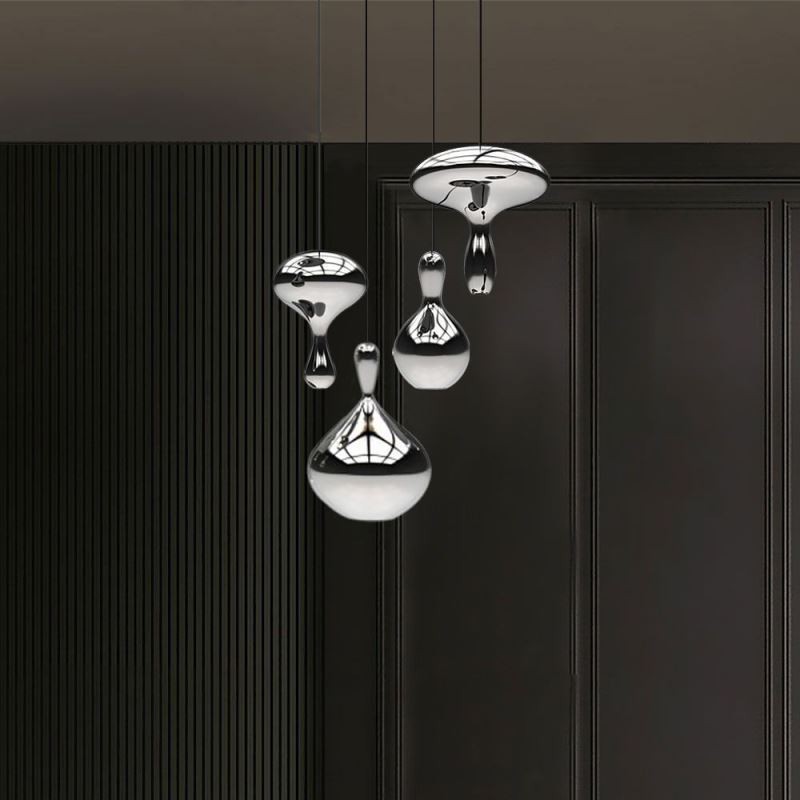 Kreative Pendelleuchte Moderne einfache galvanisierte Glas kleine Deckenleuchte