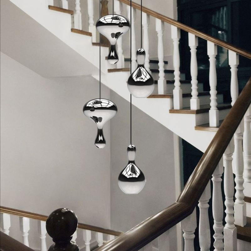 Kreative Pendelleuchte Moderne einfache galvanisierte Glas kleine Deckenleuchte