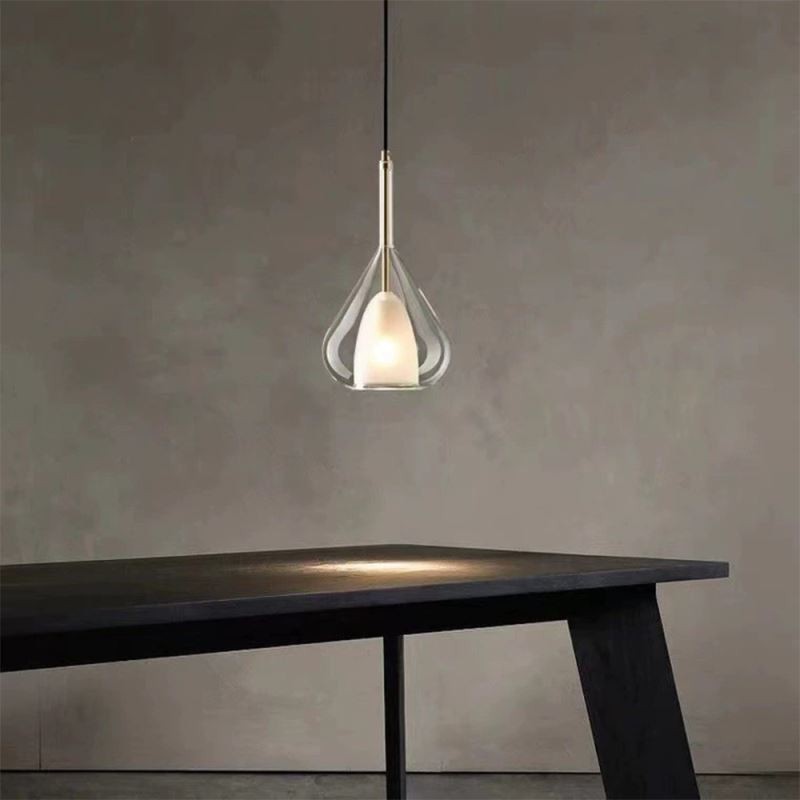 Pendelleuchte Moderne minimalistische Doppelglas-Deckenleuchten