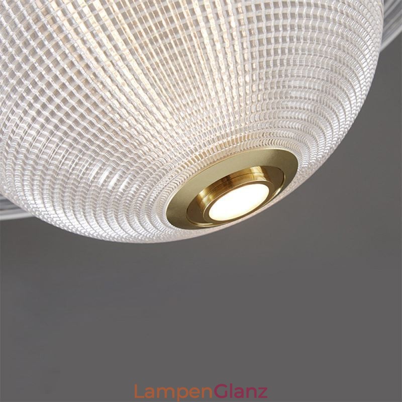 Moderne Deckenleuchte in Form einer Pendelleuchte aus Glas