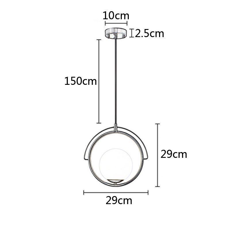Glaskugel Pendelleuchte Dekor Home Hängelampe