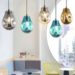 Bunte Pendelleuchte Seifenblasenglas Deckenleuchte Insellampe