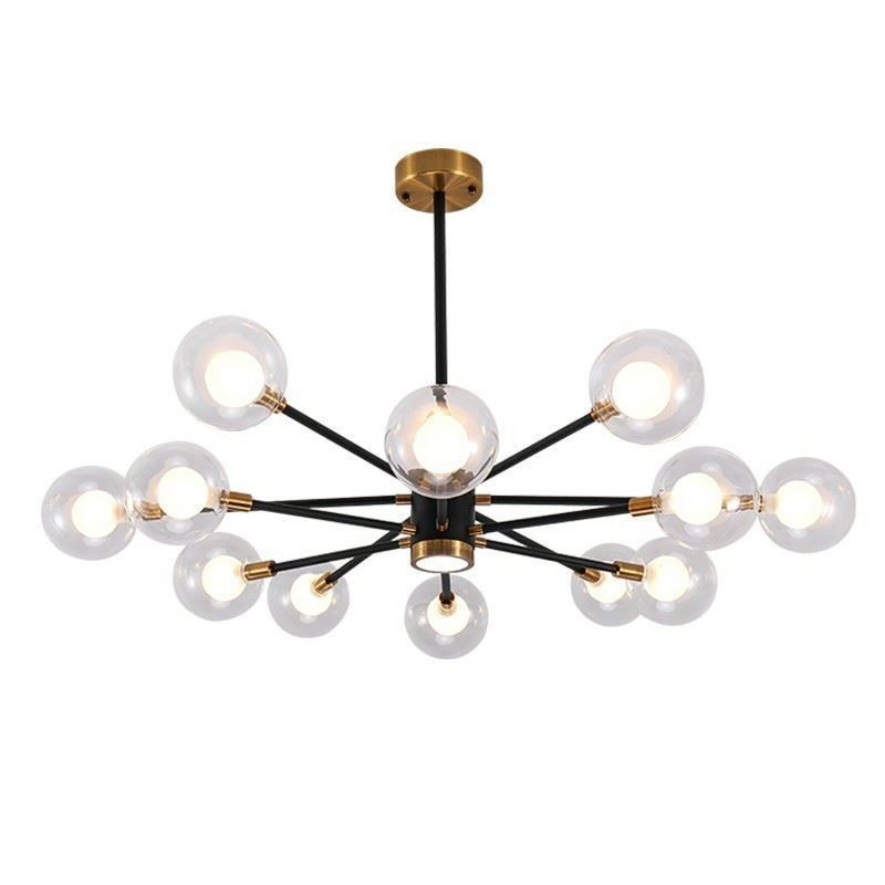 Nordic Glas Anhänger Licht Milchig Weiß Runde Lampe Kronleuchter Beleuchtung