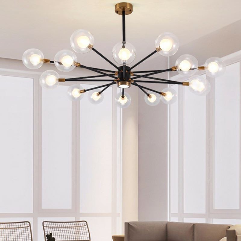 Nordic Glas Anhänger Licht Milchig Weiß Runde Lampe Kronleuchter Beleuchtung