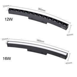 Kreisförmiges Schienenlicht, magnetische Einbauschienenleuchte, 150 cm