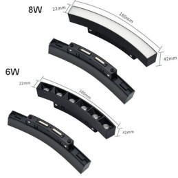 Kreisförmige magnetische Schienenleuchte Einbaustrahler Dekoratives Licht 80cm