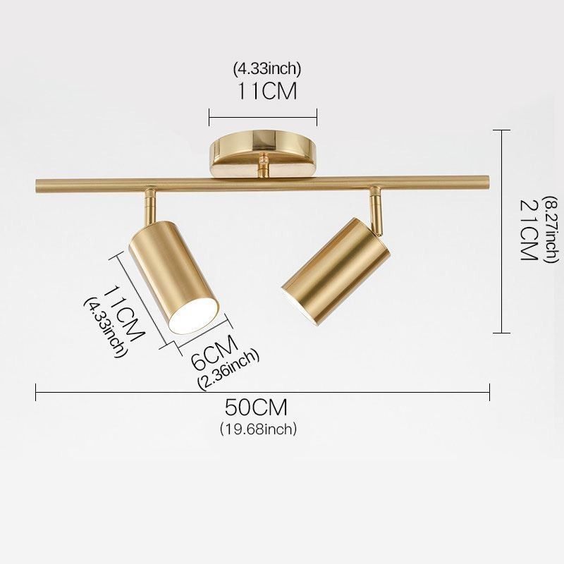 Modernes, schlichtes Spotlight-Deckenschienenlicht aus Aluminium