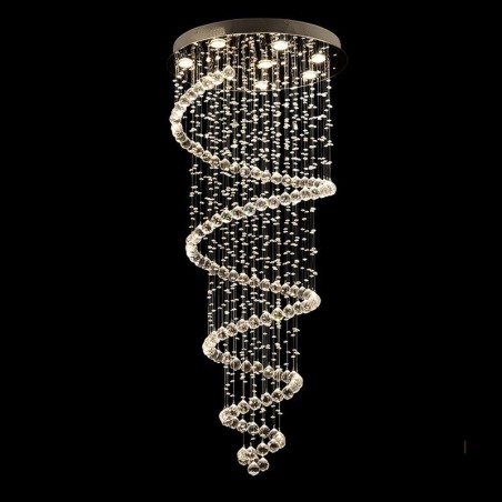 Spirale Moderne K9 Kristall Decke Anhänger Licht Indoor Kronleuchter Leuchten für Treppen Hohe Decke Spirale Moderne K9 Kristall Decke Anhänger Licht Indoor Kronleuchter Leuchten für Treppen Hohe Decke