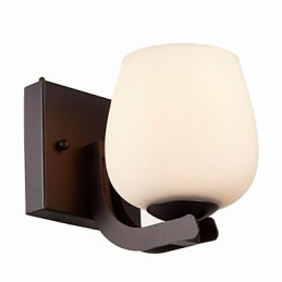 Eisen Wandleuchte mit Glasschirm Klassische Moderne Beleuchtung Wandleuchten