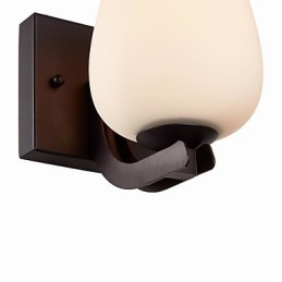 Eisen Wandleuchte mit Glasschirm Klassische Moderne Beleuchtung Wandleuchten