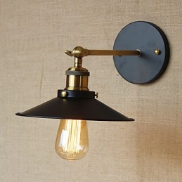 Retro Minimalistischen Industriellen Stil Villa Vor Der Kirche Gang Regenschirm Schwarz Kleid Dekoriert Wand