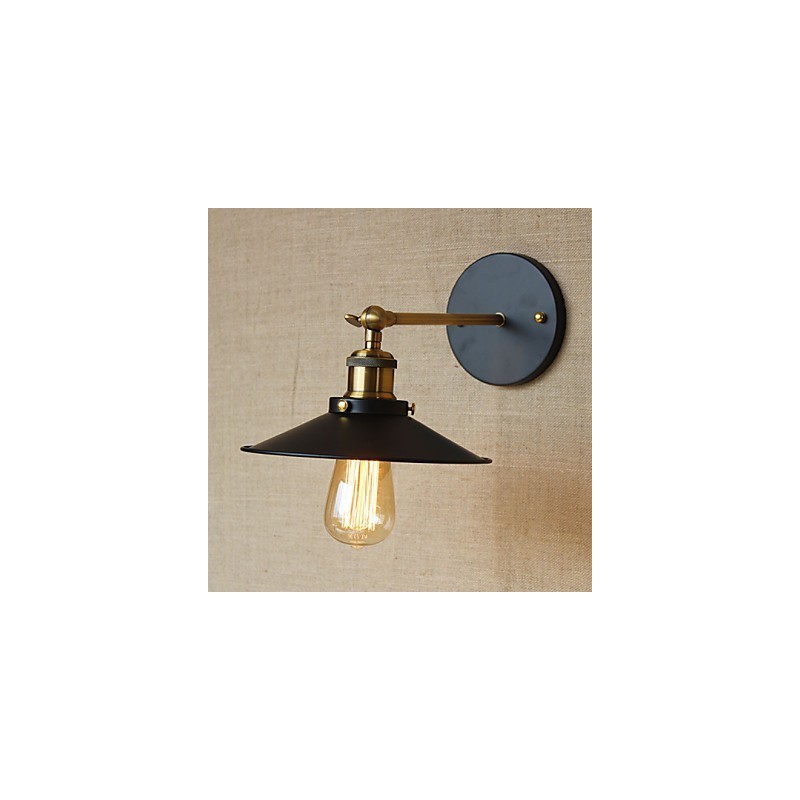 Retro Minimalistischen Industriellen Stil Villa Vor Der Kirche Gang Regenschirm Schwarz Kleid Dekoriert Wand
