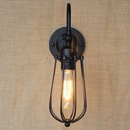 Amerikanischen Land Wohnzimmer Lampe Schlafzimmer Balkon Minimalistischen Matt Schwarz Nacht Lampe Dekorative Kunst