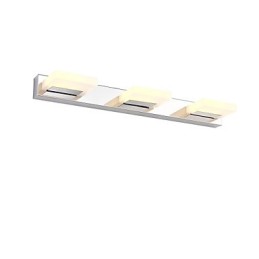 Spiegellampe Edelstahl und Acryl