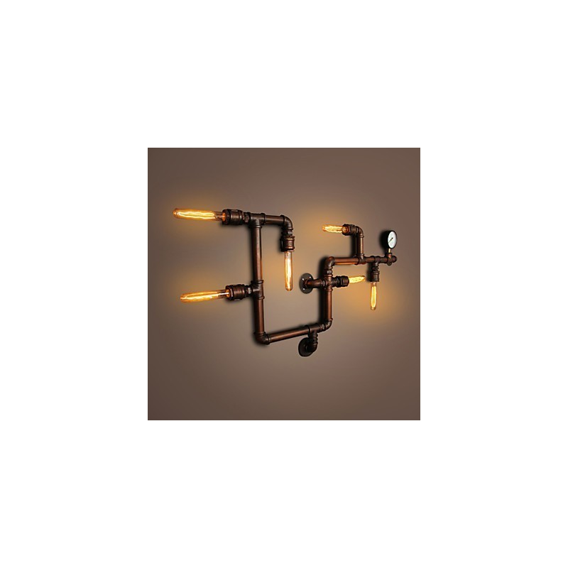 Wandleuchte Wandleuchter 6 Lichter Bronze Finish Industriellen Stil Rustikal Lodge Metall