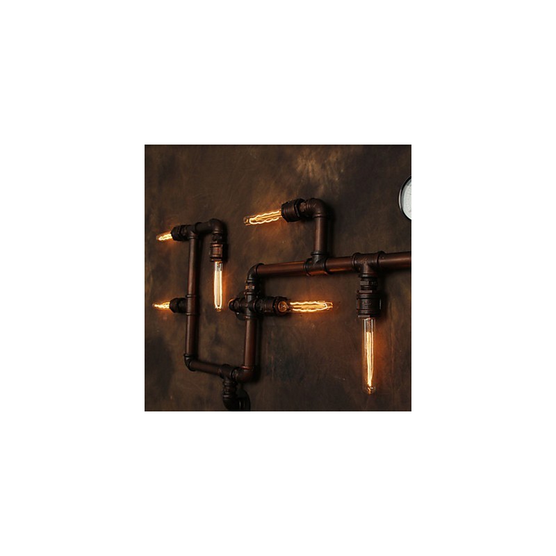 Wandleuchte Wandleuchter 6 Lichter Bronze Finish Industriellen Stil Rustikal Lodge Metall