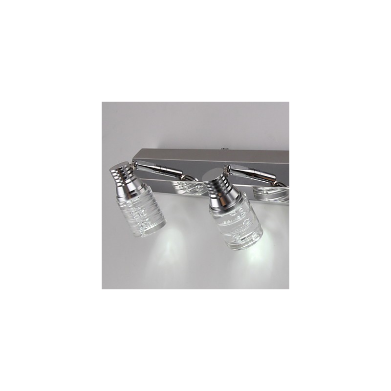 Moderne Wandleuchte mit Glasblasenschirm im Spiegelfrontstil