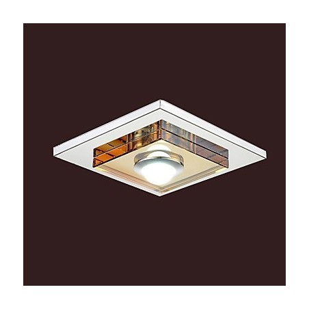 Bernsteinfarbene Kristall-Deckenleuchte, 1 Licht, Unterputzmontage Bernsteinfarbene Kristall-Deckenleuchte, 1 Licht, Unterputzmontage