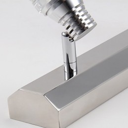 Moderne Wandleuchte mit Glasblasenschirm im Spiegelfrontstil