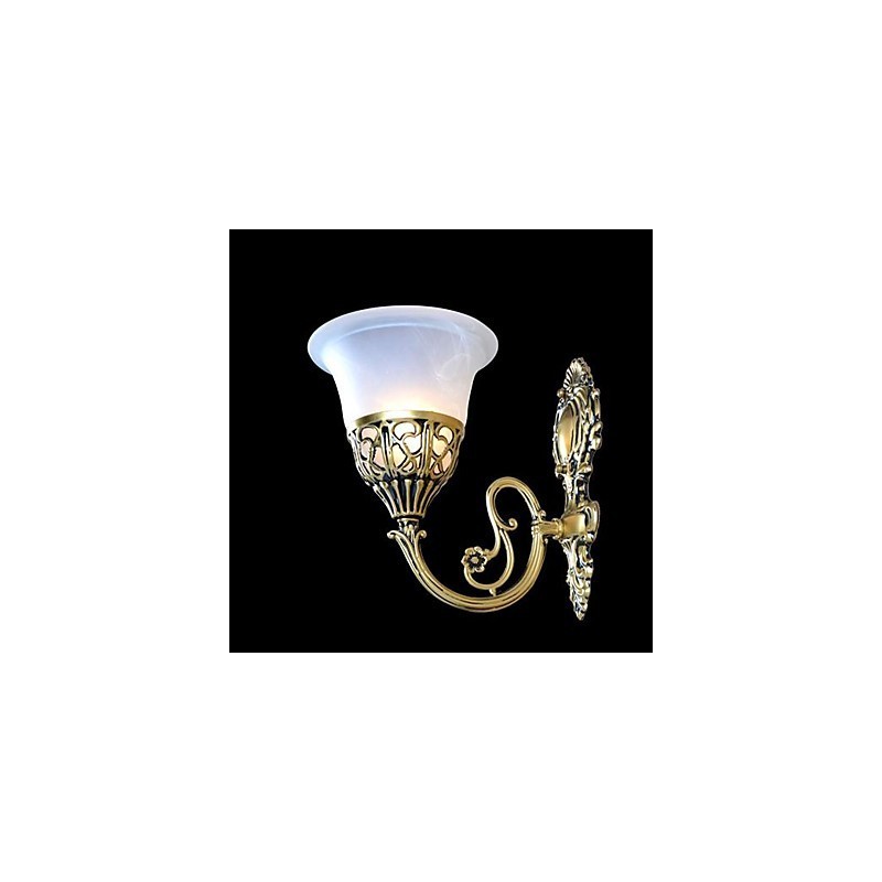 Bronze Wandleuchter Lichter Moiré Glas Europäischen Retro Klassische 220V