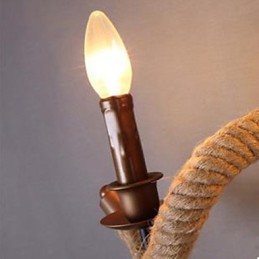 Vertraglich vereinbarte Balkontreppenlampe verdrehte Seilwandlampe