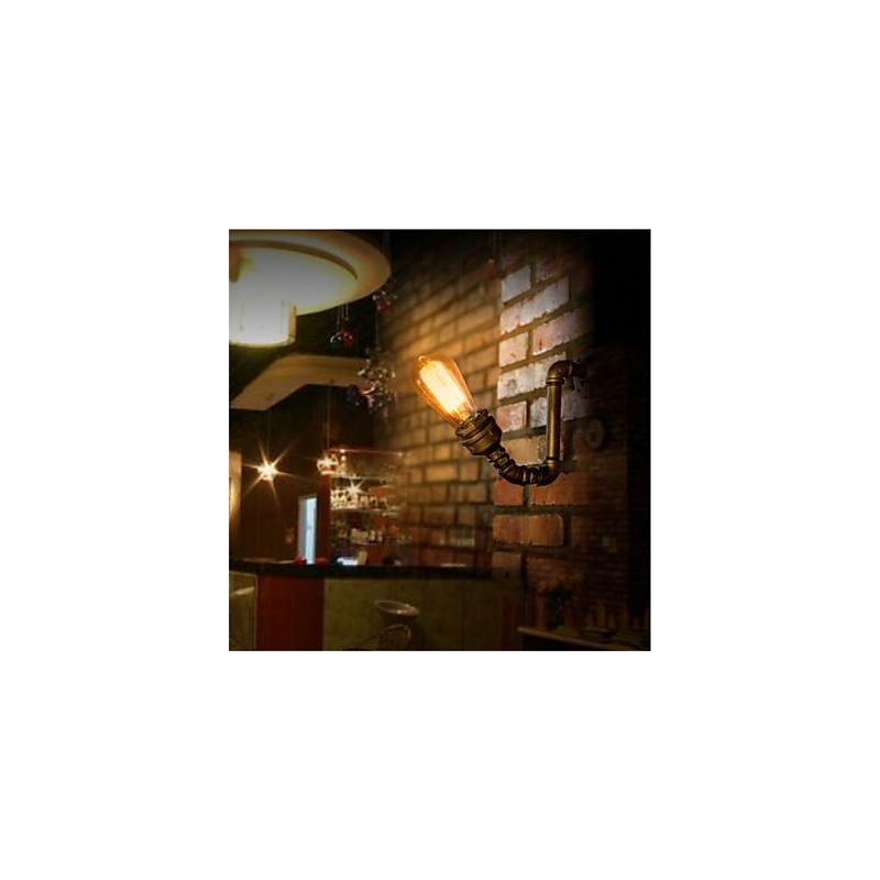 American Village Loft Industrielle Edison-Stil Vintage Wandleuchte Lampe Retro Wasserrohrlampe Wandleuchte