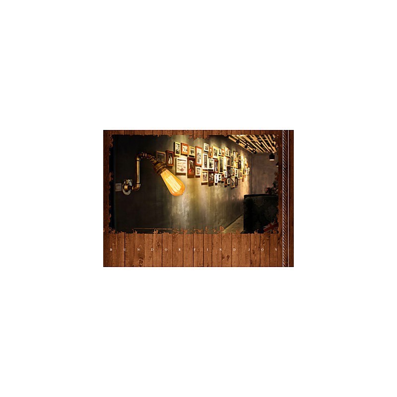 American Village Loft Industrielle Edison-Stil Vintage Wandleuchte Lampe Retro Wasserrohrlampe Wandleuchte