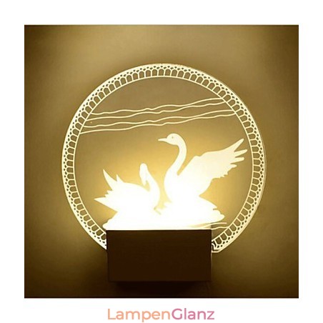 Acryl Wandleuchte PVC Lampe Licht Moderne Zeitgenössische Metall