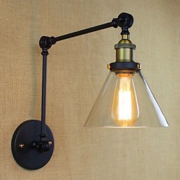 Mittelmeer Dorf Retro Pastoralen Glas Dekorative Wandleuchte Kleidung Shop Restaurant Kaffee
