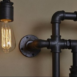 Wandleuchter 5 Licht Wasserrohr Eisen Mini-Stil Industrie-Stil Land Metall