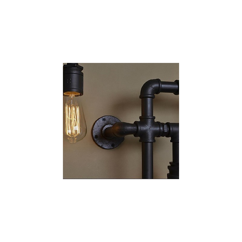 Wandleuchter 5 Licht Wasserrohr Eisen Mini-Stil Industrie-Stil Land Metall