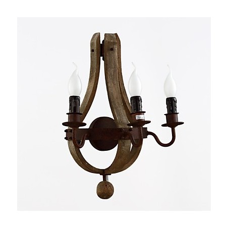Vintage Amerikanische rustikale Holzwand Weinfasslampe Wohn- und Schlafzimmerlampe Vintage Amerikanische rustikale Holzwand Weinfasslampe Wohn- und Schlafzimmerlampe