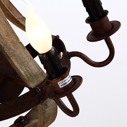 Vintage Amerikanische rustikale Holzwand Weinfasslampe Wohn- und Schlafzimmerlampe