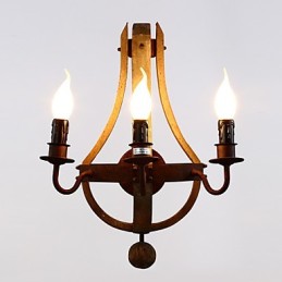 Vintage Amerikanische rustikale Holzwand Weinfasslampe Wohn- und Schlafzimmerlampe