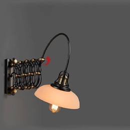 Vintage Industrielle Amerikanischen Land Restaurant Schlafzimmer Studie Kreative Treppe Gang Lampe Teleskop Eisen Wand Lampen