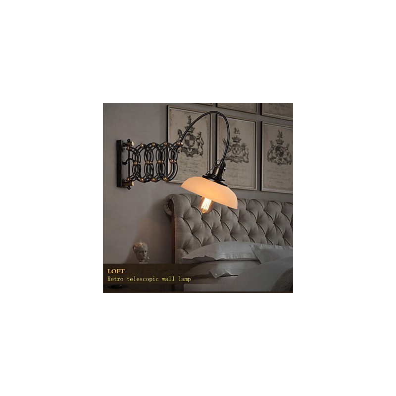 Vintage Industrielle Amerikanischen Land Restaurant Schlafzimmer Studie Kreative Treppe Gang Lampe Teleskop Eisen Wand Lampen