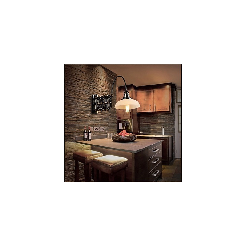 Vintage Industrielle Amerikanischen Land Restaurant Schlafzimmer Studie Kreative Treppe Gang Lampe Teleskop Eisen Wand Lampen