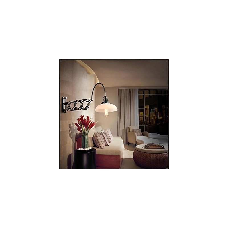 Vintage Industrielle Amerikanischen Land Restaurant Schlafzimmer Studie Kreative Treppe Gang Lampe Teleskop Eisen Wand Lampen