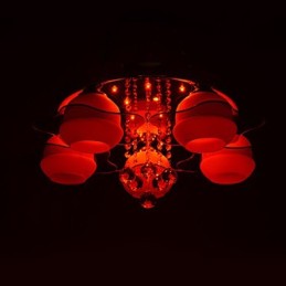 Fernbedienung 5 Lichter mit Blau Redss Moderne Deckenleuchte Unterputz