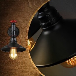 Mini Wandleuchte 1 Licht Concise Creme Eisen