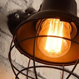 Wandleuchten im Mini-Stil, rustikales Lodge-Metall