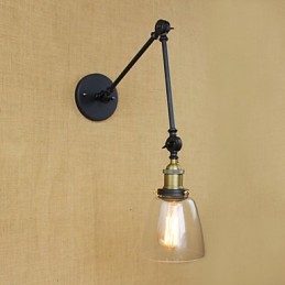 Dekorative Wandleuchte aus antikem Bronze