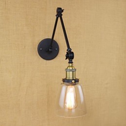 Dekorative Wandleuchte aus antikem Bronze