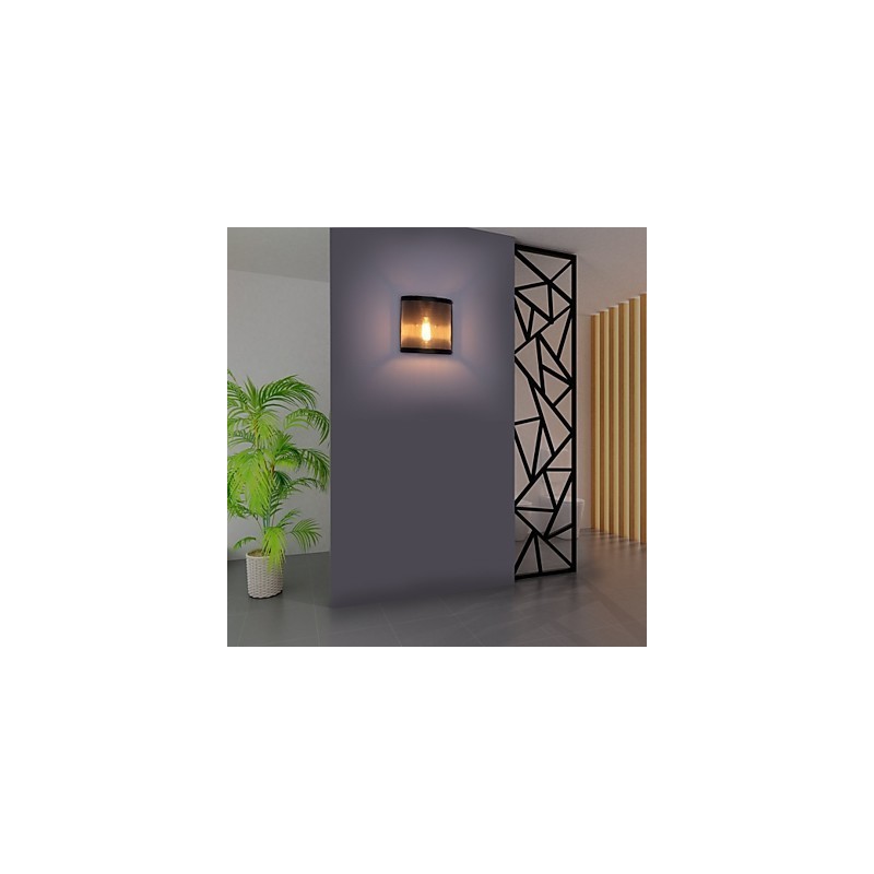 Vintage-Stil Einfachheit Stahldrahtgeflecht und Metall Wandleuchte Wohnzimmer Flur Dachboden Garage Keller Wandlampe