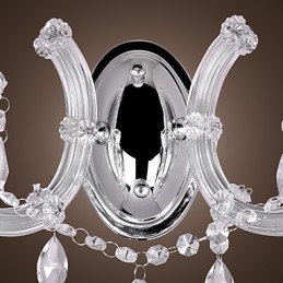 Elegante Kristall-Wandleuchte mit 2 Lichtern