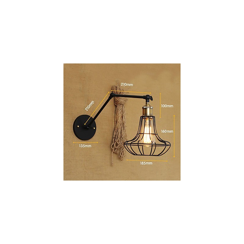 Wandleuchten Swing Lights Lesewandleuchten Mini-Stil Rustikal Lodge Metall