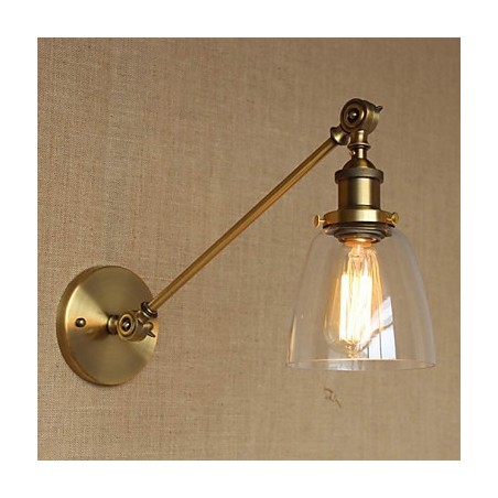 The Iron Glass Bronze Brass Arm Style Retro Creative American Country Hall Bedroom Wall Lamp The Iron Glass Bronze Brass Arm Style Retro Creative American Country Hall Bedroom Wall Lamp