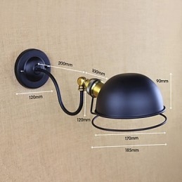 Wandleuchten Swing Lights Lesewandleuchten Mini-Stil Rustikal Lodge Metall